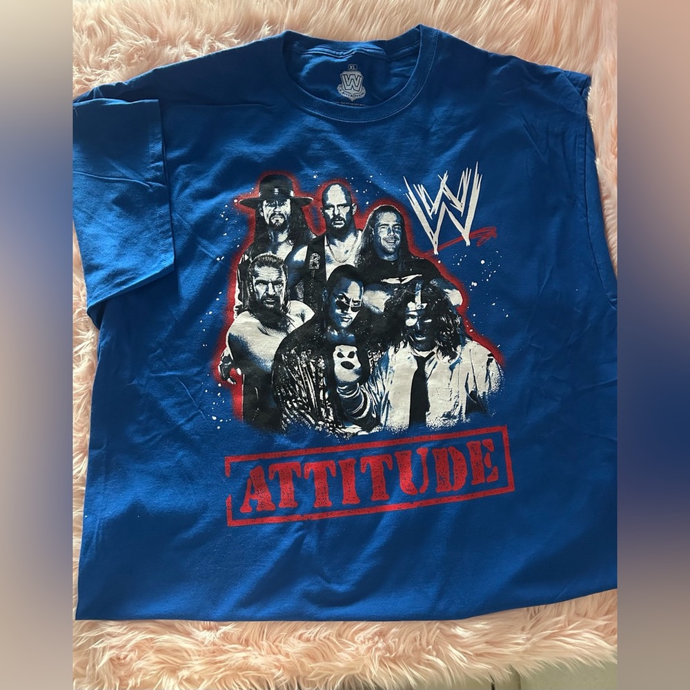 WWE Blue Attitude Graphic Tee